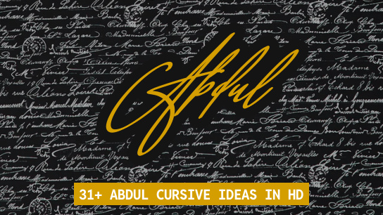 Abdul name signatures