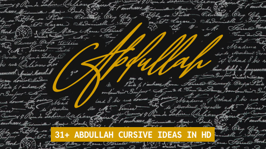 Abdullah name signatures