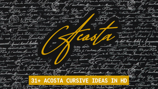 Acosta name signatures