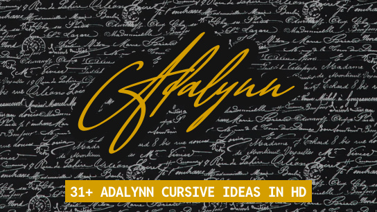 Adalynn name signatures