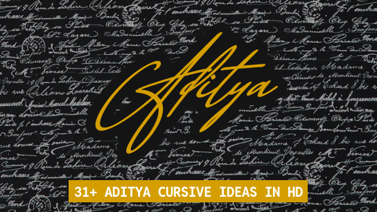 Aditya name signatures