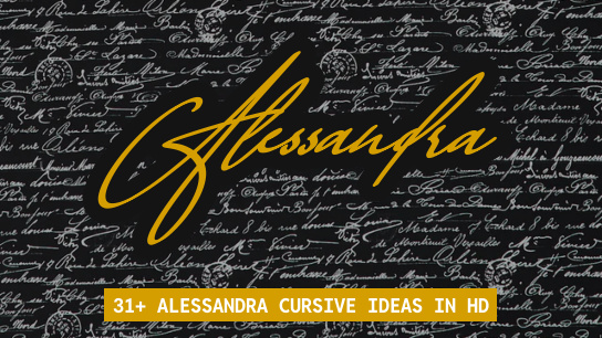 Alessandra name signatures