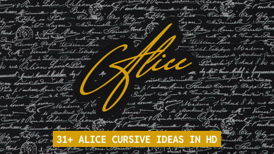 Alice name signatures