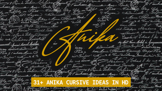 Anika name signatures