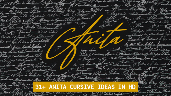 Anita name signatures