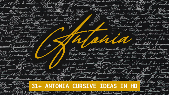 Antonia name signatures