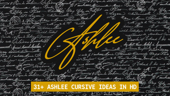 Ashlee name signatures