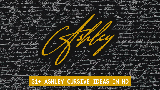 Ashley name signatures