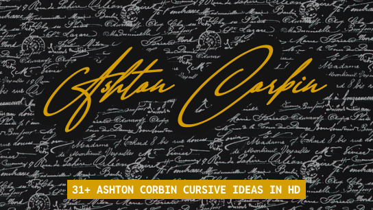 Ashton Corbin in Cursive ⚡ | 100+ Signature Ideas 2026