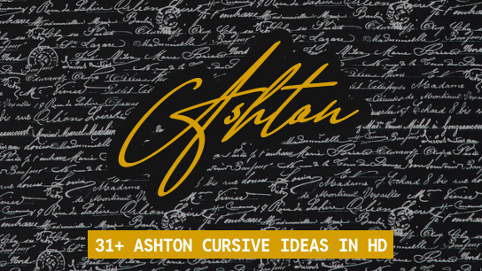 Ashton name signatures