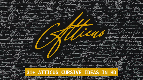 Atticus name signatures