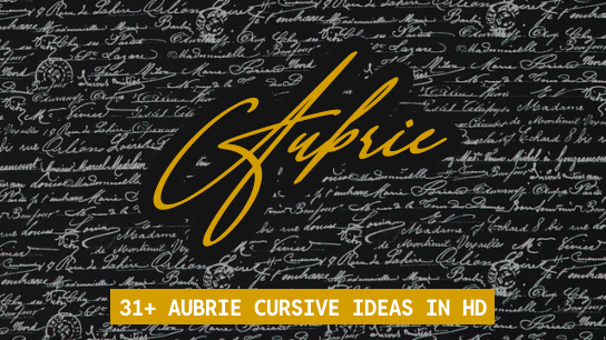 Aubrie name signatures