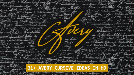 Avery name signatures