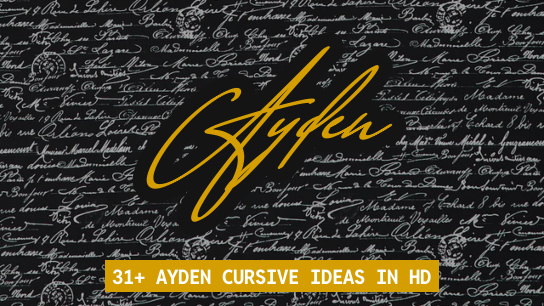 Ayden name signatures