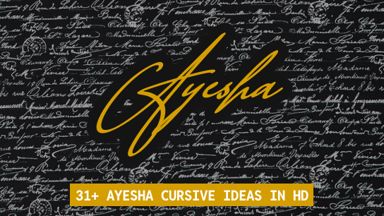 Ayesha name signatures