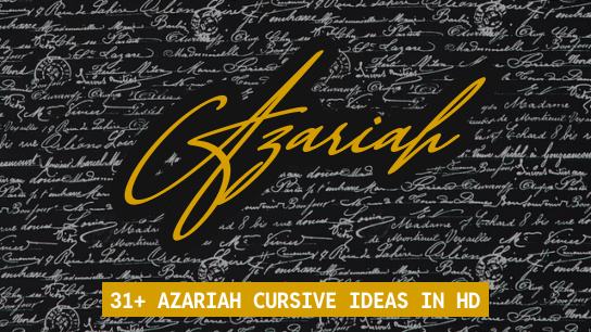 Azariah name signatures