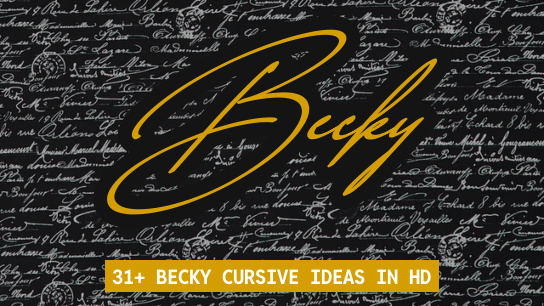 Becky name signatures