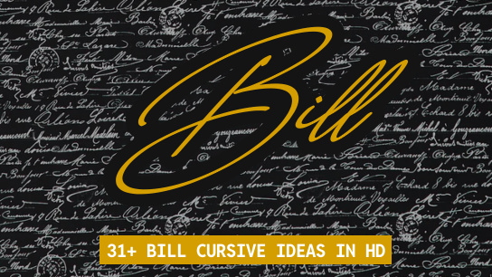 Bill name signatures
