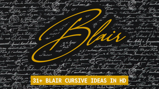 Blair name signatures