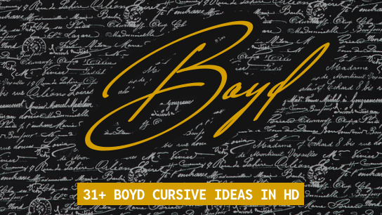 Boyd name signatures