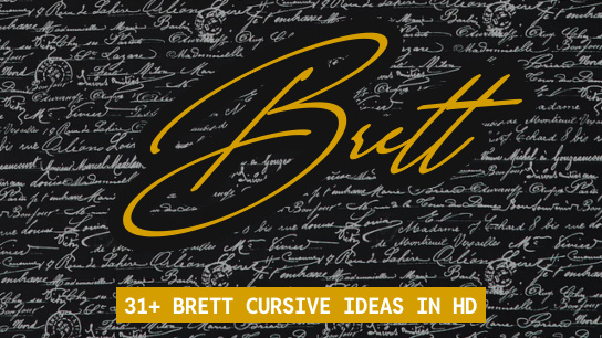 Brett name signatures