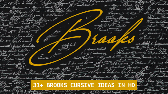 Brooks name signatures