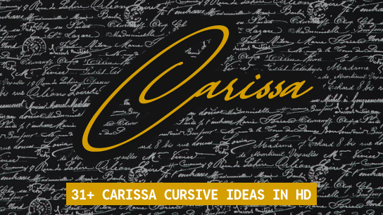 Carissa name signatures
