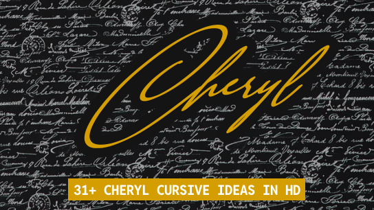 Cheryl name signatures