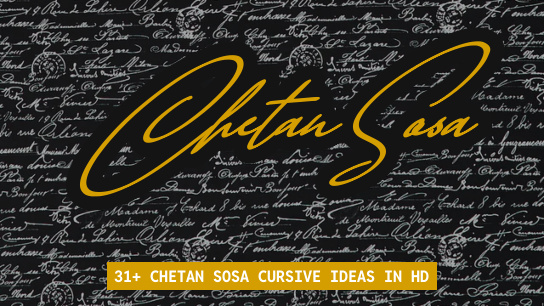 Chetan Sosa in Cursive ⚡ | 100+ Signature Ideas 2026