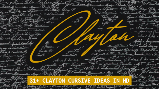 Clayton name signatures