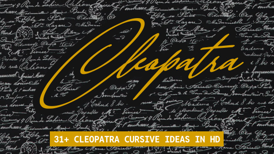 Cleopatra name signatures