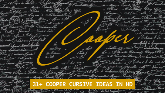 Cooper name signatures