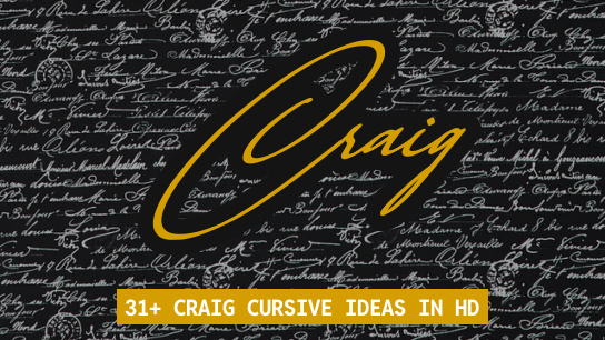 Craig name signatures