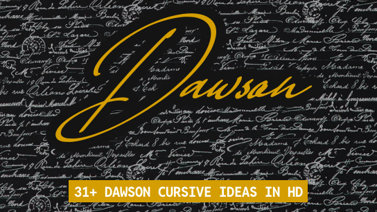 Dawson name signatures