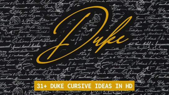 Duke name signatures