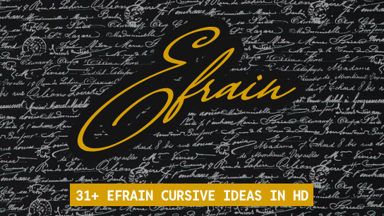Efrain name signatures