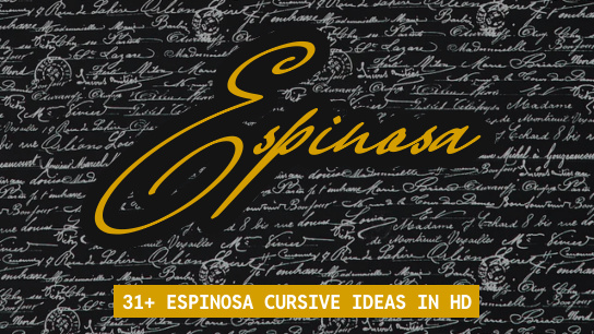 Espinosa name signatures