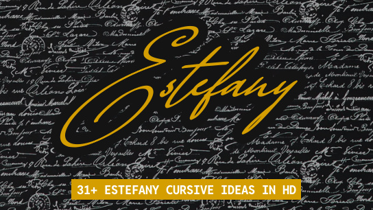 Estefany name signatures