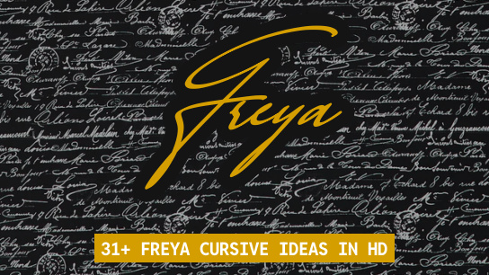 Freya name signatures