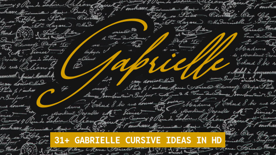Gabrielle name signatures