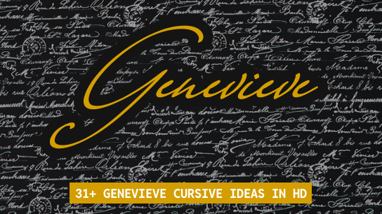 Genevieve name signatures