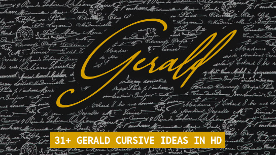 Gerald name signatures