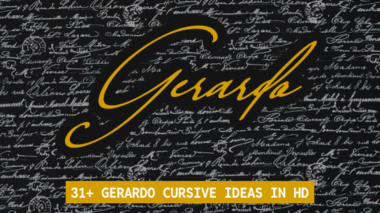 Gerardo name signatures