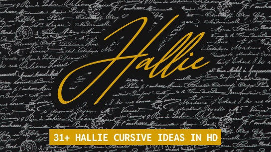Hallie name signatures