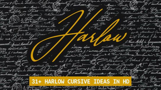 Harlow name signatures