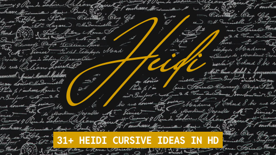 Heidi name signatures