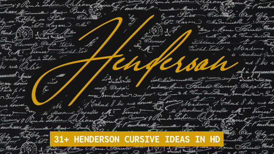 Henderson name signatures