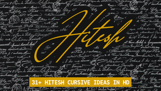 Hitesh name signatures