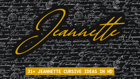 Jeannette name signatures