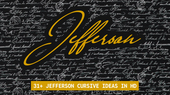 Jefferson name signatures